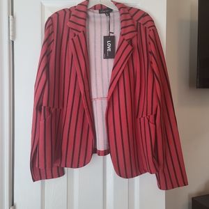 LOVEUNIVERSITY Striped Blazer